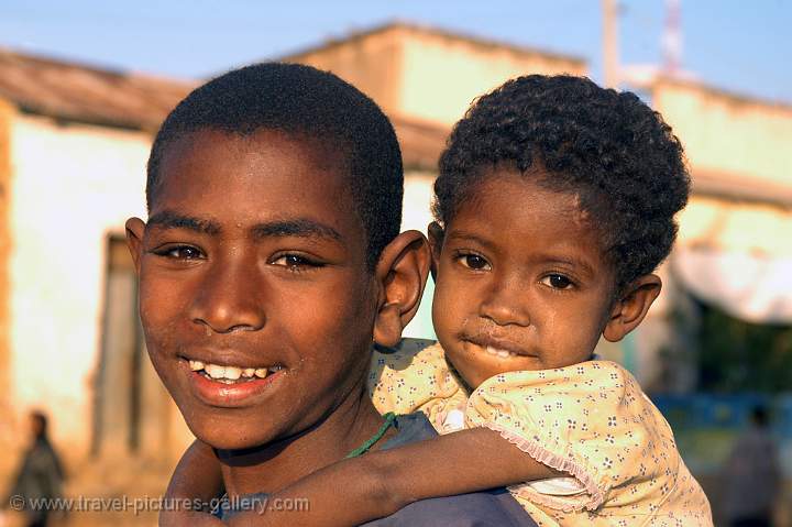 a boy and his sister, Aksum