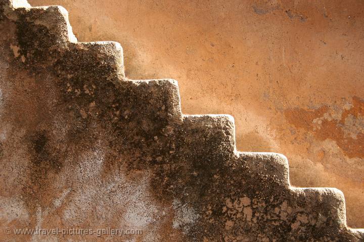 weathered stairway