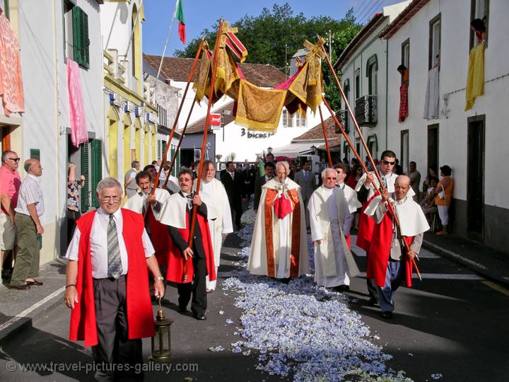 flower procession, Furnas, So Miguel Island