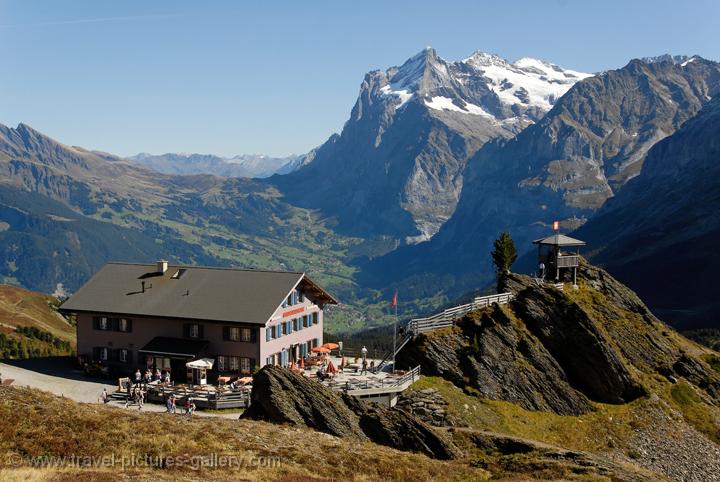 restaurant near the Kleine Scheidegg, Wetterhorn