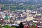 Pictures of Ukraine - view over the city of Lviv