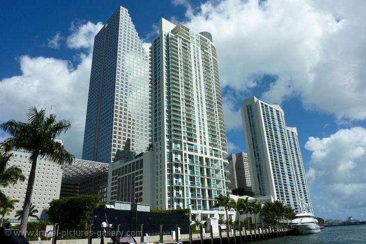 ... of the USA - Florida - Miami - appartment buildings along Miami River