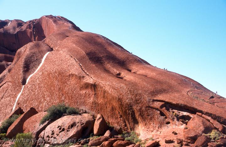 Pictures of Australia - Uluru-Ayers-Rock-0035 - people climbing Uluru ...