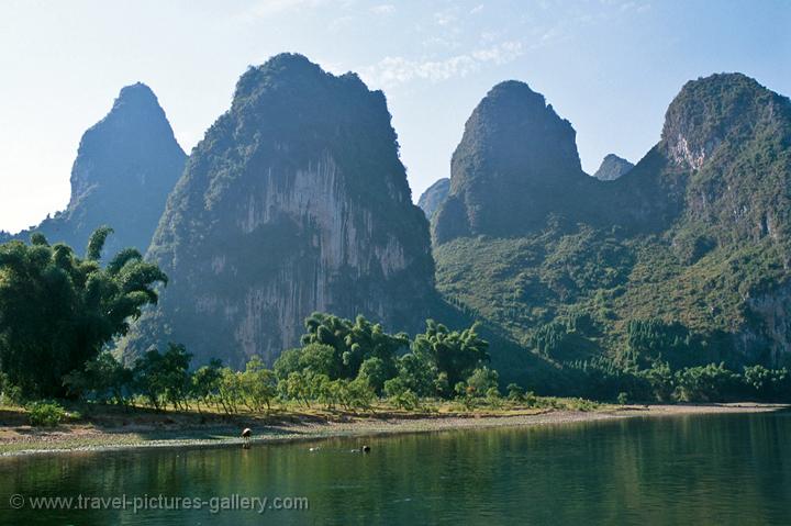 Pictures of China - Yangshuo-0039 - Karst hills, limestone peaks