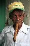 cigar man in front of the factory, Pinar del Rio