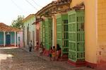 street life in Trinidad, colonial architecture