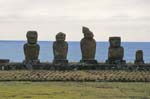 moai statues at Ahu Tahia