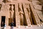 statues at the Small Temple or Temple of Hathor and Nefertari