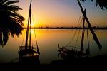 sunset over the Nile River