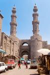 Bab Zuweila, the only remaining gate of medieval Cairo (Al-Qahira)