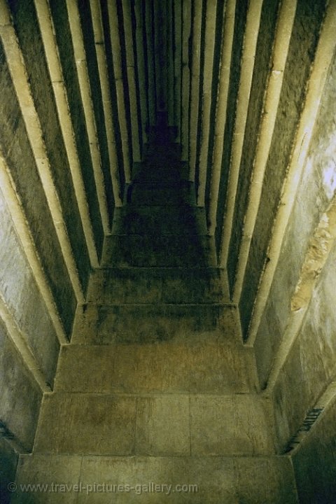 Grand Gallery inside the Pyramid of Cheops (Khufu)