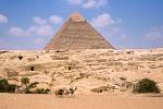 the Pyramid of Chefren was built as a tomb for Pharaoh Khafre (Chefren in Greek)