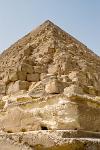 the Pyramid of Chefren rises to 136.4 metres (448 ft)