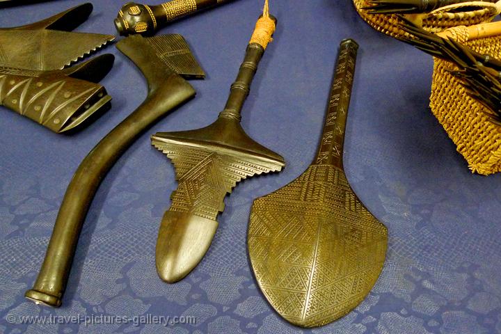 Pictures of Fiji - Suva-0024 - traditional weapons at the Fiji Museum