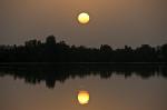 sunset on the Gambia River