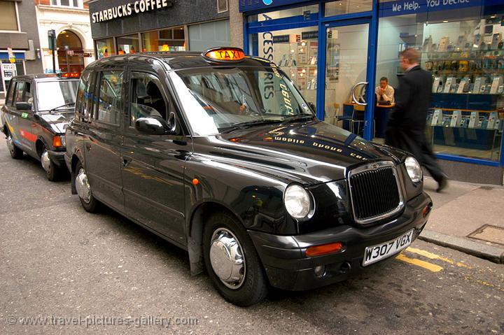 a typical London taxi cab