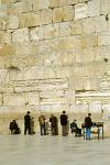 devout Jews at the Wailing Wall