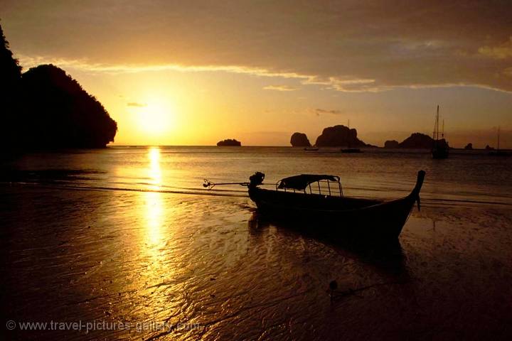 Krabi Beach sunset, South Thailand