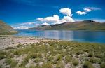 Yamdrok Tso, turqoise lake, Tibet