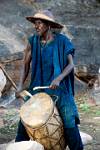 a drummer accompanies the dancing