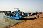 ferry crossing the river at Kabara, Timbuktus port