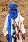 man in traditional Tuareg attire