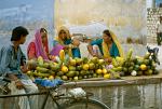 women at a market, Rajasthan, India