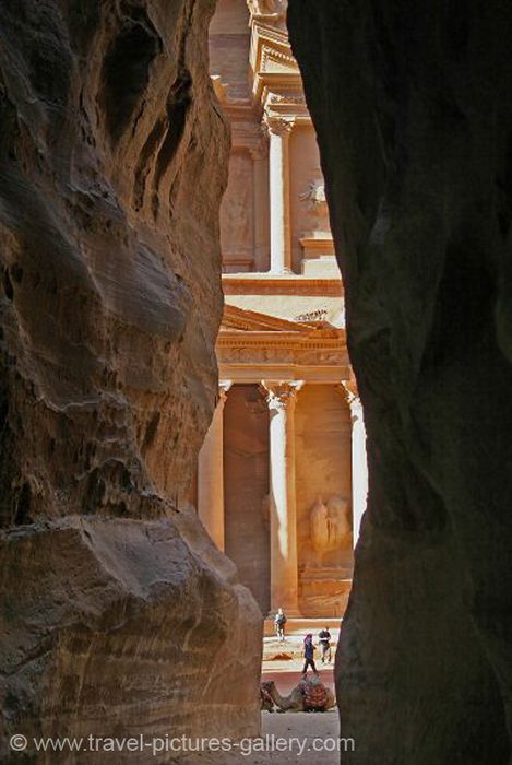 Jordan - Petra - approach to the Treasury, Al Khazneh