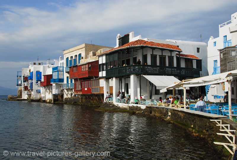 Greece - Mykonos - the waterfront, Little Venice, Hora