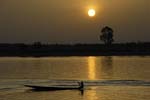 Mali - Segou - sunset on the Niger River