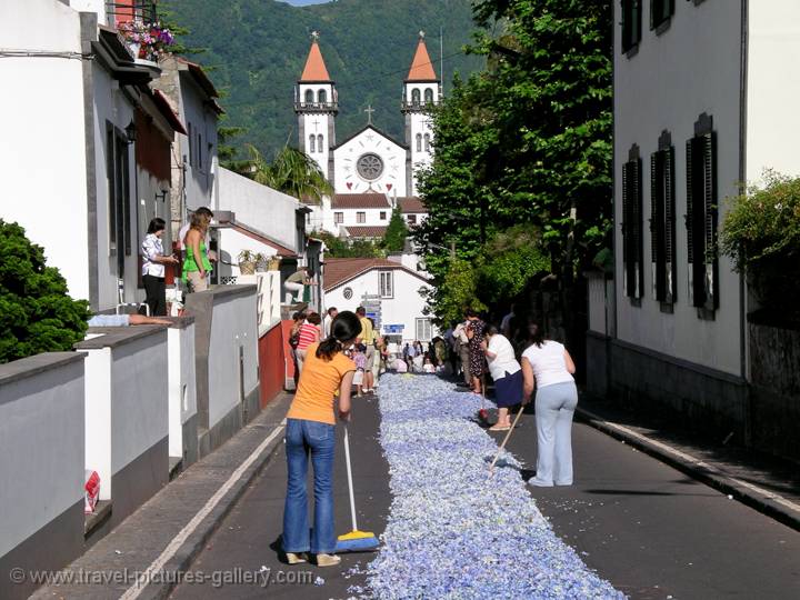 flower procession, Furnas, So Miguel
