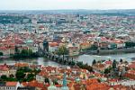 Pictures of the Czech Republic - Prague- Charles Bridge, the Moldova (Moldau) River and the city from St. Vitus Cathedral