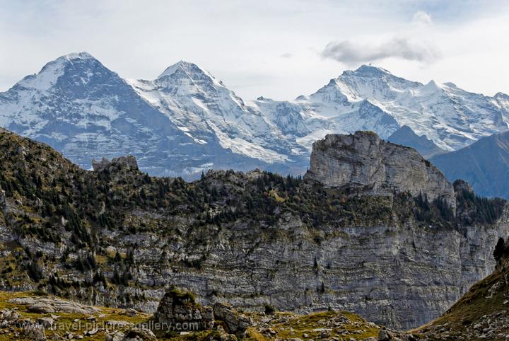 Eiger, Monch, Jungfrau on the Grindelwald from Schynige Platte walk