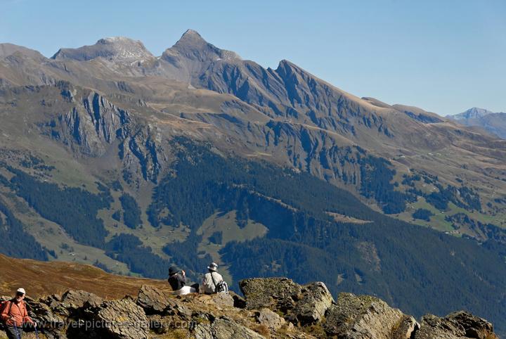 tourists enjoying the scenery