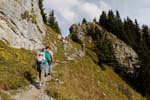 trekkers on the Grindelwald to Schynige Platte walk