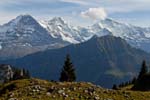 Eiger, Monch, Jungfrau on the Grindelwald from Schynige Platte walk