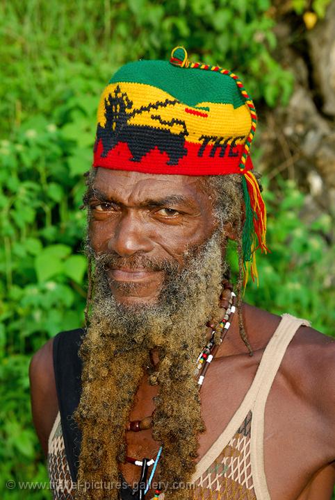 Travel Pictures Gallery- Trinidad- North-0035- a Rasta man, follower of ...