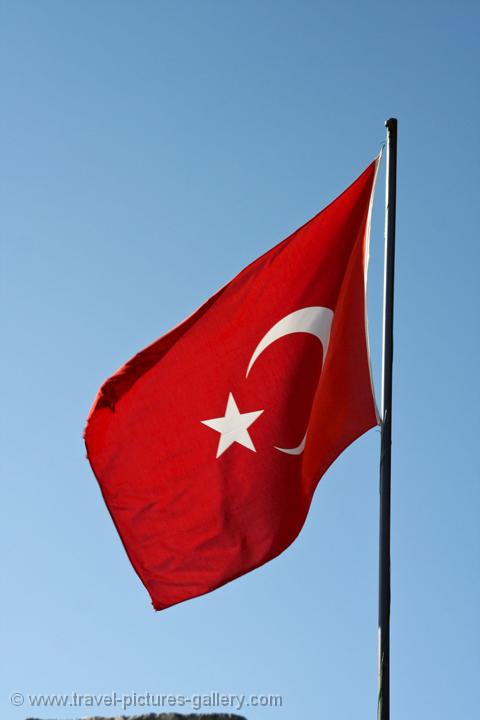 Pictures of Turkey - Cappadocia-0035 - Turkish flag with moon and star