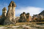 the Fairy Chimneys rock formation nearby Göreme