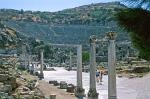 pillars, promenade and the Great Theatre, Ephesus (Efes)