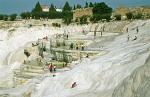 the travertine pools and terraces of Pamukkale