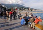 Yalta, people at the waterfront
