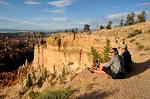 enjoying the views along the Rim Trail, Bryce Canyon National Park
