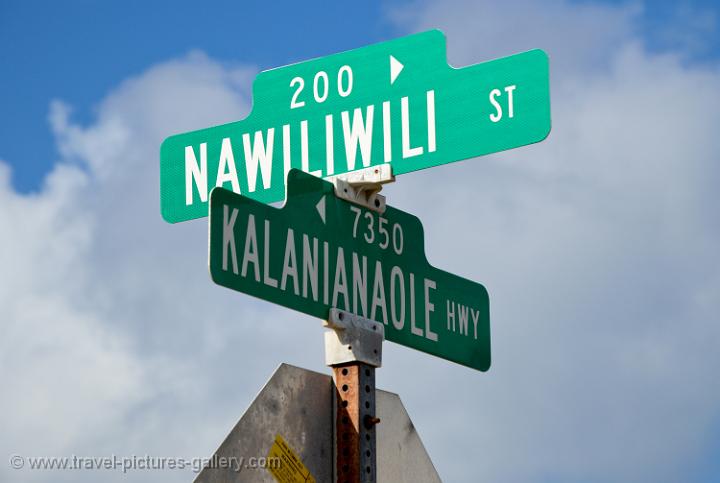 Pictures of Hawaii - Oahu-0086 - Hawaiian language street signs