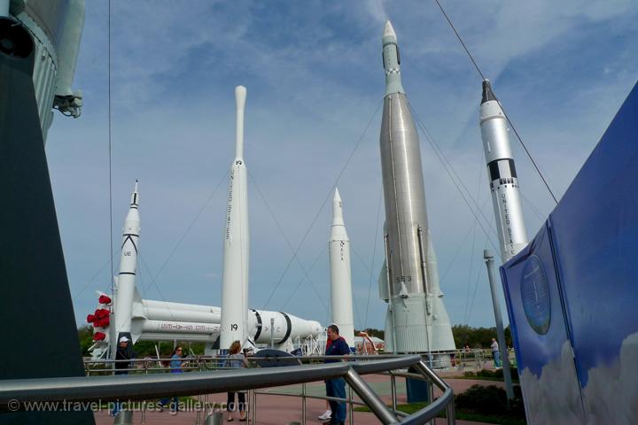 Redstone, Atlas and Titan rockets at the Rocket Garden