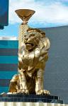 lion at the MGM Grand Casino