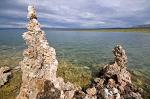 Tufa towers, a variety of limestone, formed by the precipitation of minerals