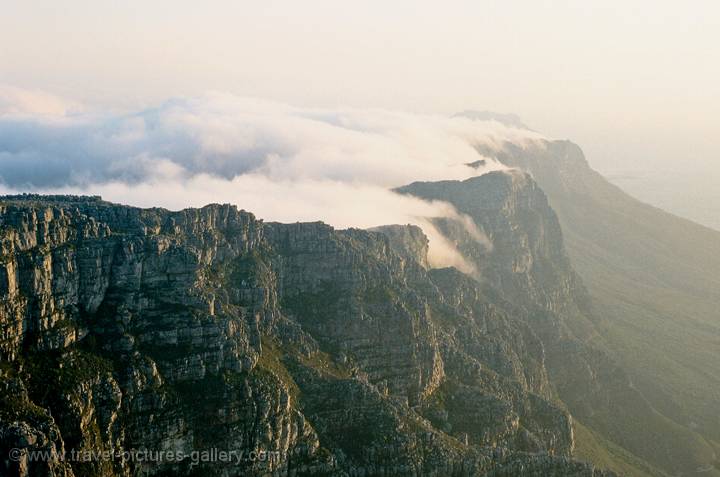 clouds over Table Mountain, Cape Town