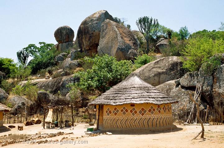 village in Matobo NP, Zimbabwe